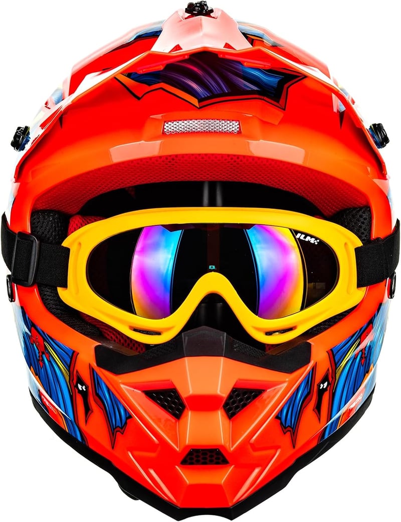 ILM Fullface MTB Motocross Sisak Gyerek Kerékpár Downhill Quad Enduro ECE22.06