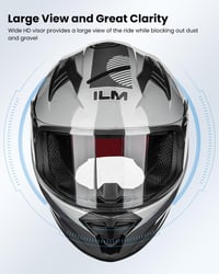 ILM MF521 Gyerek Motoros Bukósisak ECE Homologizált Teljes Arcvédelem 5