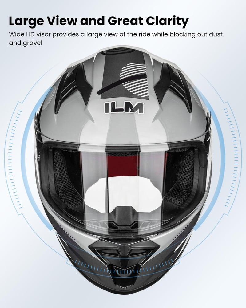 ILM MF521 Gyerek Motoros Bukósisak ECE Homologizált Teljes Arcvédelem