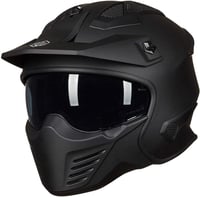 ILM Motoros Sisak Jet Helmet Vintage Chopper Scooter ECE22.06 DOT XXL méret 1