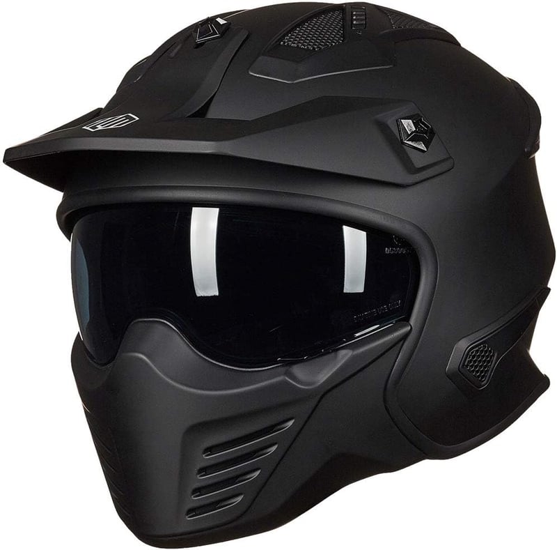 ILM Motoros Sisak Jet Helmet Vintage Chopper Scooter ECE22.06 DOT XXL méret