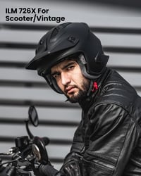 ILM Motoros Sisak Jet Helmet Vintage Chopper Scooter ECE22.06 DOT XXL méret 9
