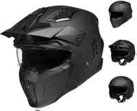 ILM Vintage Motocross Sisak ECE Homok Nőknek Férfiaknak Matte Black S 1