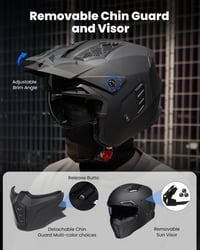 ILM Vintage Motocross Sisak ECE Homok Nőknek Férfiaknak Matte Black S 8