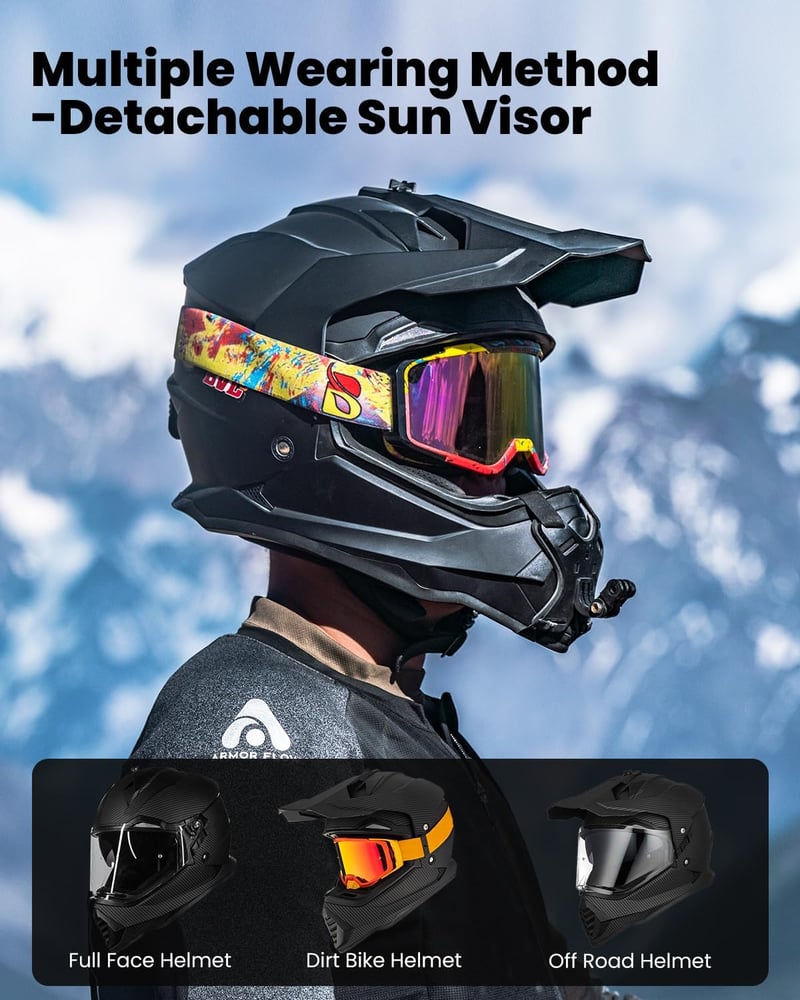 ILM WS902 Motocross Sisak Pinlock Napszemüveggel ATV Enduro - L