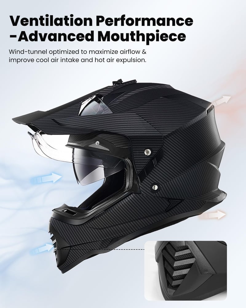 ILM WS902 Motocross Sisak Pinlock Napszemüveggel ATV Enduro - L