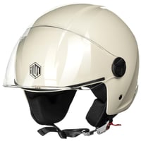 Retro otvorená motocyklová prilba ILM WT506, pánska/dámska, homologizácia ECE2206 - béžová farba, veľkosť L 1