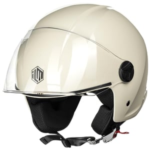 ILM WT506 Retro Jet kaciga za motocikl, muška/ženska, ECE2206 homologacija - bež boja, veličina L