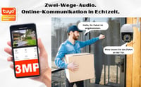 iLogic Kültéri WiFi Biztonsági Kamera - 360° PTZ, 3MP Felbontás, 4x Zoom, Vízálló, Éjjellátó, TUYA/Smart Life Kompatibilis, Mozgásérzékelés 3