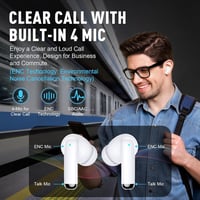 Căști sport Bluetooth 5.3 iLove IL-ER53TG, anulare zgomot ENC, IP7, 48 ore - alb 6