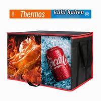 ILVRX XXXL Termotaška z oxfordskej tkaniny, 20 litrov, 58x35x38 cm, skladacia, vodoodolná, s rukoväťou – kempovanie, piknik, rozvoz jedla 3