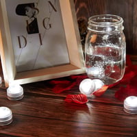 IMAGE 12 darabos LED gyertyaszett vízálló merülő teafény dekoráció hideg fehér 8