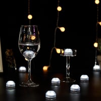 IMAGE 12 darabos LED gyertyaszett vízálló merülő teafény dekoráció hideg fehér 7