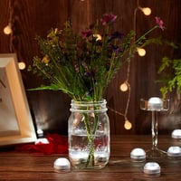 IMAGE 12 darabos LED gyertyaszett vízálló merülő teafény dekoráció hideg fehér 5