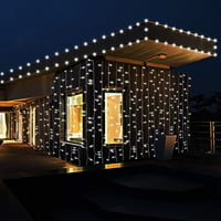IMAGE LED Fényfüggöny 6x3m - 600 LED-es Kültéri Tündérfény, 8 Világítási Móddal, IP44 Vízálló, Esküvői, Karácsonyi és Parti Dekorációhoz, Hi 2
