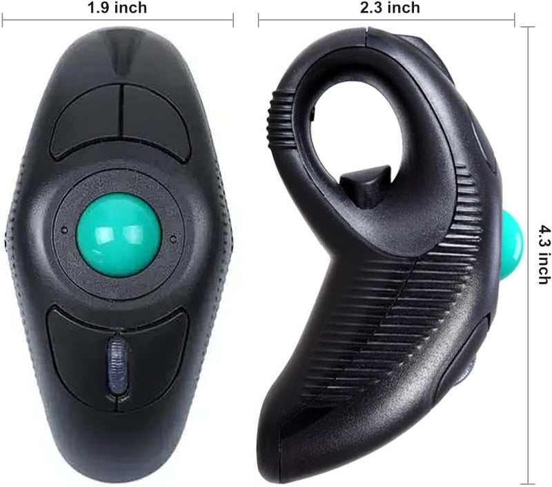 IMAGE Vezeték Nélküli Trackball Egér - USB Csatlakozás, Lézeres Technológia, Kézi Irányítás, Jobb és Balkezes Használatra