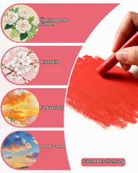 IMALPQPP Cretă pastel cu ulei 48+4 culori alb, extra moale, ușor de amestecat și de nuanțat, pastel cu ulei durabil pentru artiști și studenți 4