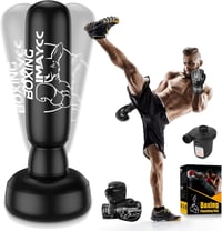 IMAYCC 180cm Álló Boxzsák Felnőtteknek és Fiataloknak, Edzéshez Kickbox Muay Thai MMA 1