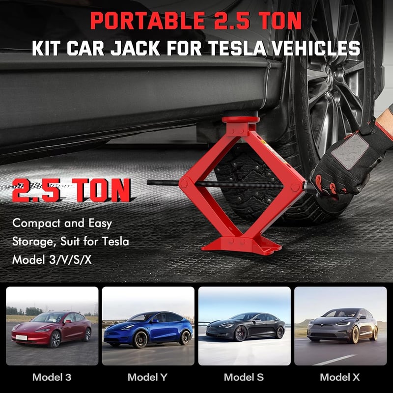IMAYCC 2.5T autóemelő Tesla Model Y/S/X/3-hoz gumitalpakkal