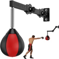 IMAYCC Speedball Boxzsák Falra Szerelhető Magasság Állítható Összecsukható Piros Ökölvívó Zsák Otthoni Edzőterem Felnőtt Gyerek 1