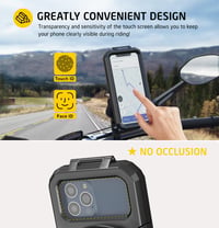 Suport Telefon Impermeabil pentru Motocicletă iMESTOU IP66 – Mărimea L 5