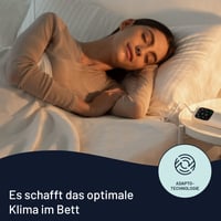 Pătură electrică Imetec Adapto pentru pat dublu, 150x120 cm, alb, 100% bumbac, 6 trepte de temperatură, încălzire rapidă, consum redus, Made in Italy 3