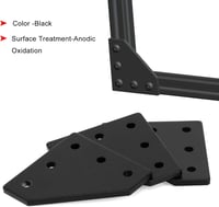 iMetrx Alumínium Profil Összekötő 40x40mm L-alakú 8db + M8 Csavar és Anya Szett 6