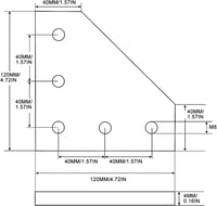 iMetrx Alumínium Profil Összekötő 40x40mm L-alakú 8db + M8 Csavar és Anya Szett 3