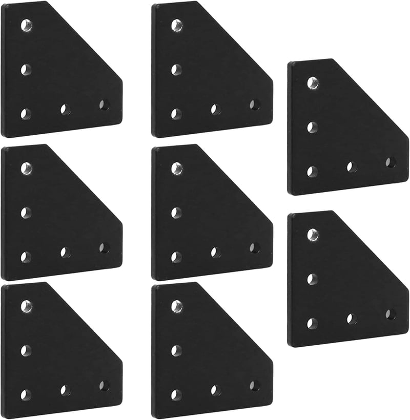 iMetrx Alumínium Profil Összekötő 40x40mm L-alakú 8db + M8 Csavar és Anya Szett