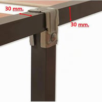 Súprava nôh pre rošty Imex El Zorro bez koliesok, 4 ks – 275x30x30 mm 4