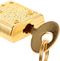 IMIKEYA Mini Lakat Kulccsal 5 db Vintage Dekoratív Arany Biztonsági Zár Bőrönd Utazás 9