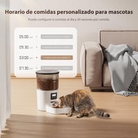 IMIPAW Automata Állateledel Adagoló Programozható Időzítővel, 3L Kapacitás, 1-6 Étkezés Naponta, Macskáknak és Kutyáknak 2