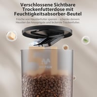 IMIPAW Automata Macska Etetőgép Programozható Időzítővel, 1-6 Étkezés Naponta, Macskák és Kutyák Számára, Fehér 5L 8