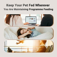 IMIPAW Automata Macskaetető 2 Tállal - 4L Programozható Adagoló Időzítővel, Porciókontroll Macskáknak és Kis Kutyáknak 7