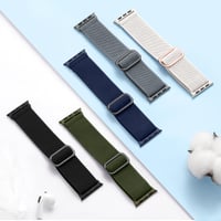 Športový remienok IMIVIO pre Apple Watch 42/44/45/46/49 mm, čierny elastický nylonový loop, kompatibilný s iWatch Series 11, 10, 9, 8, 7, 6, 5, 4, 3, SE a Ultra 8