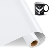 IModeur Fényes Fehér Öntapadós Vinylfólia 30,5cm x 457,5cm Cricut Silhouette Cameo 1