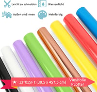IModeur Fényes Fehér Öntapadós Vinylfólia 30,5cm x 457,5cm Cricut Silhouette Cameo 2