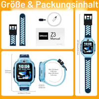 imoo Z3 gyerek okosóra SIM-kártyával, SOS, IPX8, 8 GB - kék 9