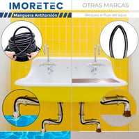 ImoreTEC 15m Csatornatakarító Cső 210 bar Kärcher K2-K7 Lavor Bosch AQT Kompatibilis 6