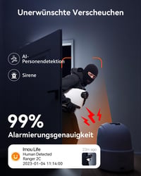 Imou 2.5K WiFi Biztonsági Kamera 360° Forgatható, Éjjellátó, Kétirányú Hang, Mozgásérzékelés - Ranger 2c 4mp 7