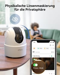 Imou 2.5K WiFi Biztonsági Kamera 360° Forgatható, Éjjellátó, Kétirányú Hang, Mozgásérzékelés - Ranger 2c 4mp 8