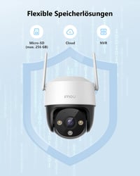 Vonkajšia PTZ bezpečnostná kamera Imou 2K (3MP), 360°, WiFi, IP66 – biela 9