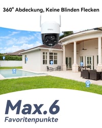Imou 3K 5MP solárna PTZ bezpečnostná kamera, vonkajšia, WiFi 2,4 GHz, otáčanie 360°, nočné videnie, detekcia pohybu, obojsmerný zvuk, siréna, IP65 5