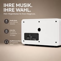 Internetové rádio Imperial i110 s farebným TFT displejom, WLAN, linkovým výstupom, napájacím adaptérom, biela farba - 22-322-00 6