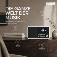 Internetové rádio Imperial i110 s farebným TFT displejom, WLAN, linkovým výstupom, napájacím adaptérom, biela farba - 22-322-00 2