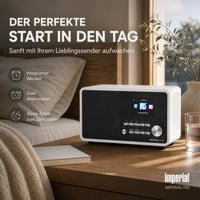 Internetové rádio Imperial i110 s farebným TFT displejom, WLAN, linkovým výstupom, napájacím adaptérom, biela farba - 22-322-00 5