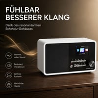 Internetové rádio Imperial i110 s farebným TFT displejom, WLAN, linkovým výstupom, napájacím adaptérom, biela farba - 22-322-00 4