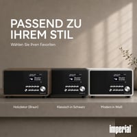 Internetové rádio Imperial i110 s farebným TFT displejom, WLAN, linkovým výstupom, napájacím adaptérom, biela farba - 22-322-00 8