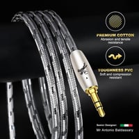 Impeto 3.5mm Aux kábel 90 fokos csatlakozóval, 0.5m Hi-Fi audiophile 4