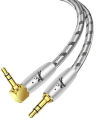 Impeto 3.5mm Aux kábel 90 fokos csatlakozóval, 0.5m Hi-Fi audiophile 7